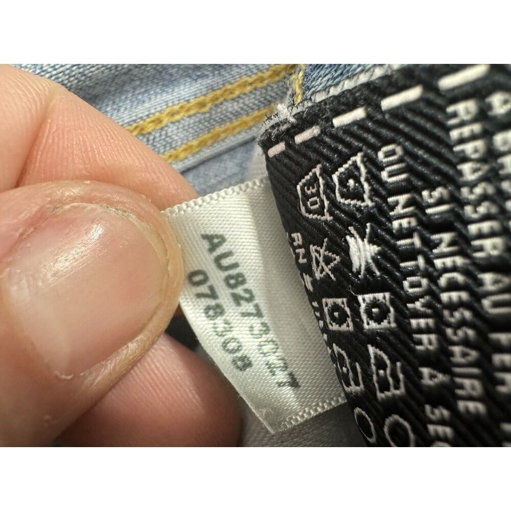 Seven 7 For All Mankind The Ankle Skinny Jeans Sz 25 Mid Rise Light Wash EUC - Picture 15 of 15